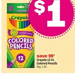 Meijer Crayola 12 Ct. Colored Pencils offer