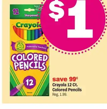 Meijer Crayola 12 Ct. Colored Pencils offer