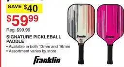 Dunham's Sports FRANKLIN SIGNATURE PICKLEBALL PADDLE offer