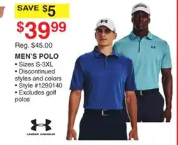 Dunham's Sports UNDER ARMOUR MEN'S POLO offer