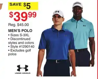 Dunham's Sports UNDER ARMOUR MEN'S POLO offer