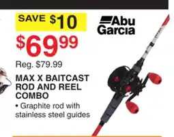 Dunham's Sports ABU GARCIA MAX X BAITCAST ROD AND REEL COMBO offer