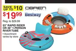Dunham's Sports 53 RAPID RIDER OR 48 1-PERSON RIVER TUBE offer