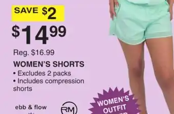 Dunham's Sports WOMEN'S SHORTS offer