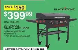 Dunham's Sports BLACKSTONE 36 GRIDDLE STATION WITH HOOD offer