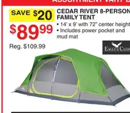 Dunham's Sports EAGLES CAMP CEDAR RIVER 8-PERSON FAMILY TENT offer