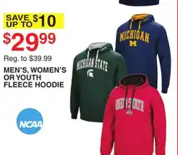 Dunham's Sports NCAA MEN'S, WOMEN'S OR YOUTH FLEECE HOODIE offer