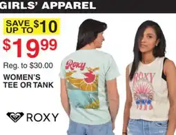 Dunham's Sports ROXY WOMEN'S TEE OR TANK offer