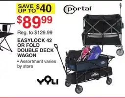 Dunham's Sports EASYLOCK 42 OR FOLD DOUBLE DECK WAGON offer