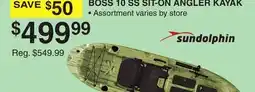 Dunham's Sports BOSS 10 SS SIT-ON ANGLER KAYAK offer