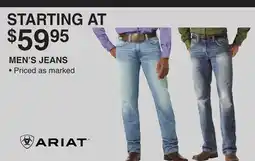 Dunham's Sports ARIAT MEN'S JEANS offer