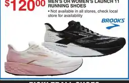 Dunham's Sports BROOKS MEN'S OR WOMEN'S LAUNCH 11 RUNNING SHOES offer