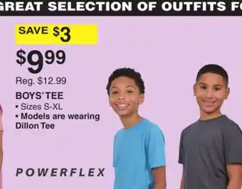 Dunham's Sports POWEFLEX BOYS' TEE offer