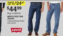 Dunham's Sports LEVIS MEN'S RED TAB JEANS offer