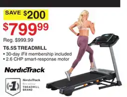 Dunham's Sports NORDICTRACK T6.5S TREADMILL offer