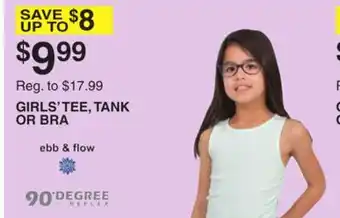 Dunham's Sports GIRLS' TEE, TANK OR BRA offer
