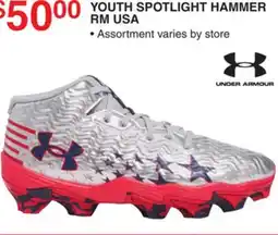 Dunham's Sports UNDER ARMOUR YOUTH SPOTLIGHT HAMMER RM USA offer