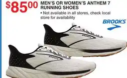 Dunham's Sports BROOKS MEN'S OR WOMEN'S ANTHEM 7 RUNNING SHOES offer