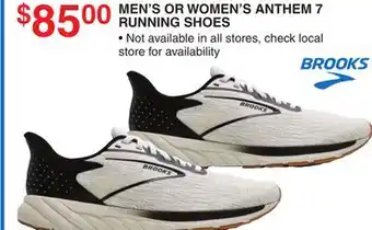 Dunham's Sports BROOKS MEN'S OR WOMEN'S ANTHEM 7 RUNNING SHOES offer