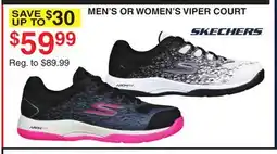 Dunham's Sports SKECHERS MEN'S OR WOMEN'S VIPER COURT offer