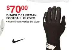 Dunham's Sports NIKE D-TACK 7.0 LINEMAN FOOTBALL GLOVES offer
