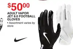 Dunham's Sports NIKE ADULT VAPOR JET 8.0 FOOTBALL GLOVES offer