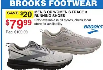 Dunham's Sports BROOKS FOOTWEAR MEN'S OR WOMEN'S TRACE 3 RUNNING SHOES offer