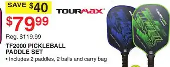 Dunham's Sports TF2000 PICKLEBALL PADDLE SET offer