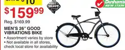 Dunham's Sports HUFFY MEN'S 26 GOOD VIBRATIONS BIKE offer