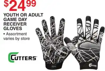 Dunham's Sports YOUTH OR ADULT GAME DAY RECEIVER GLOVES offer