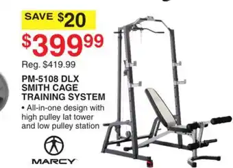 Dunham's Sports MARCY PM-5108 DLX SMITH CAGE TRAINING SYSTEM offer