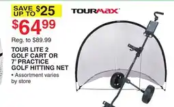 Dunham's Sports TOURMAX TOUR LITE 2 GOLF CART OR 7' PRACTICE GOLF HITTING NET offer