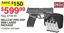 Dunham's Sports HELLCAT PRO OSP 9MM LASER PACKAGE offer