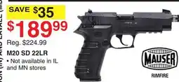 Dunham's Sports MAUSER M20 SD 22LR offer