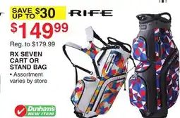 Dunham's Sports RX SEVEN CART OR STAND BAG offer