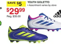 Dunham's Sports ADIDAS YOUTH GOLETTO offer