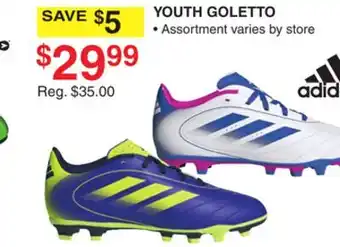 Dunham's Sports ADIDAS YOUTH GOLETTO offer