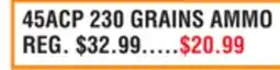 Dunham's Sports 45ACP 230 GRAINS AMMO offer