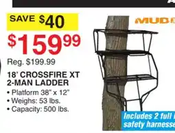 Dunham's Sports MUDDY 18' CROSSFIRE XT 2-MAN LADDER offer