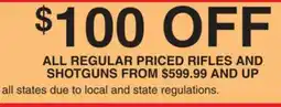 Dunham's Sports RIFLES AND SHOTGUNS offer