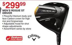 Dunham's Sports CALLAWAY MEN'S ROGUE ST DRIVER offer