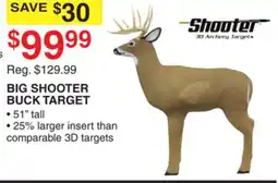 Dunham's Sports BIG SHOOTER BUCK TARGET offer