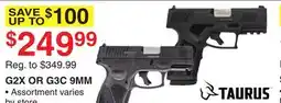 Dunham's Sports TAURUS G2X OR G3C 9MM offer