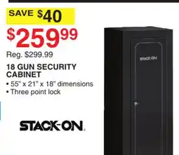 Dunham's Sports STACK-ON 18 GUN SECURITY CABINET offer