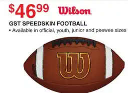 Dunham's Sports WILSON GST SPEEDSKIN FOOTBALL offer