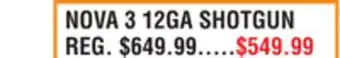 Dunham's Sports NOVA 3 12GA SHOTGUN offer