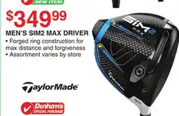 Dunham's Sports TAYLORMADE MEN'S SIM2 MAX DRIVER offer