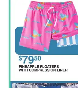 Dunham's Sports PINEAPPLE FLOATERS WITH COMPRESSION LINER offer