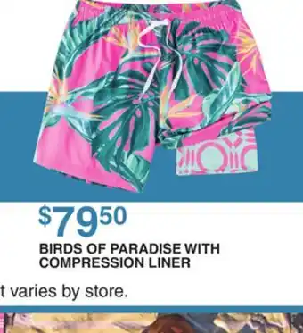 Dunham's Sports BIRDS OF PARADISE WITH COMPRESSION LINER offer