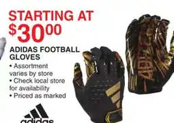 Dunham's Sports ADIDAS FOOTBALL GLOVES offer